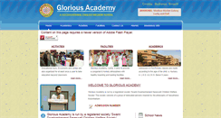 Desktop Screenshot of gloriousacademy.in